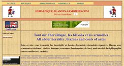 Desktop Screenshot of heraldique-blasons-armoiries.com