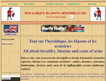 Tablet Screenshot of heraldique-blasons-armoiries.com